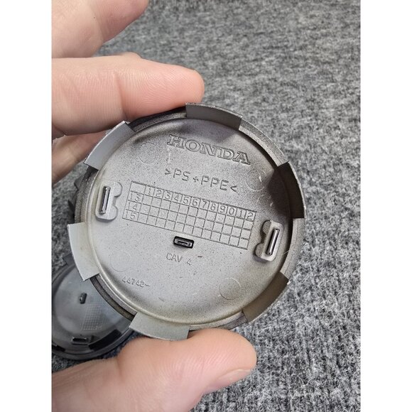 Center Caps Lot of 4 Honda OEM Black 275in PS PPE Hub Dust Wheel Covers #79 - Picture 8 of 8